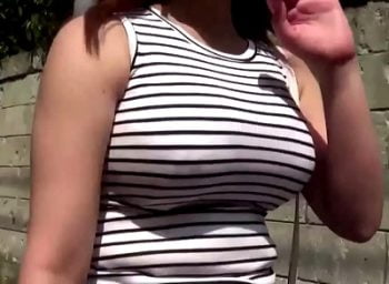 はち切れそうな爆乳素人JDが自ら応募→男優インポでヨガりまくるチンポ大好き淫女巨乳素人お姉...