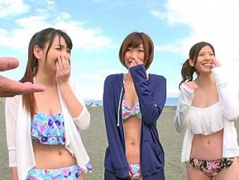 ビーチでアマチュア美少女をピックアップし即ハメ巨乳素人美少女水着ナンパのエロ動画