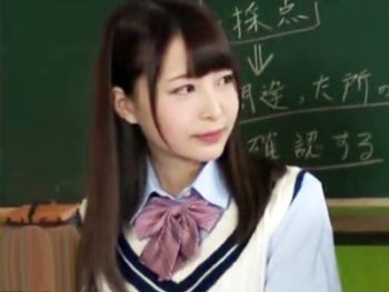 職権濫用で純情JKを好き放題ハメ倒す鬼畜教師！ｗ巨乳女子校生美少女痴女パイパンのエロ動画