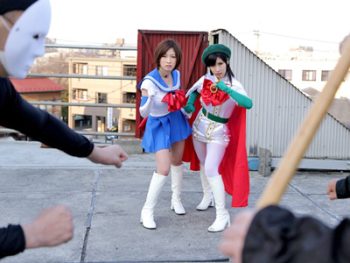 アクに屈せず男たちの肉体に何度でも喰らいつき成敗する美少女戦隊美少女コスプレ潮吹き乱交のエロ動画