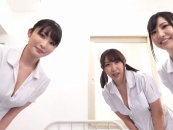 動けないボクのザーメンを嬉々として搾り取る美痴女ナースたちお姉さん痴女コスプレ看護婦フェラ乱交のエロ動画
