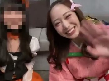 ハロウィンでテンション上がった配信ギャルが禰〇子のままラブラブハメ撮り巨乳ギャルコスプレハメ撮りナンパのアダルト動画