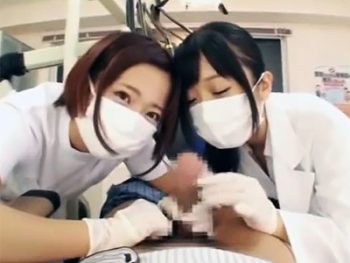 超美人な歯科助手たちに玩具にされてM男悶絶！美少女お姉さん痴女コスプレ手コキ紗倉まな大槻ひびきのアダルト動画