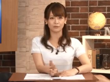 ニュース原稿を読みながら様々な方法でチンポを刺激する淫乱女子アナウンサー達お姉さん顔射フェラ手コキぶっかけのアダルトエロ動画