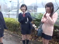 制服姿のイマドキJKと援交ハメ→ビッチマンコに大人ザーメン中出し注入！巨乳女子校生美少女中...