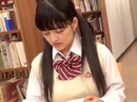 図書館のエロ本に反応する制服JK→モジモジしていたので犯してあげました女子校生美少女痴女のアダルト動画