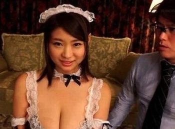 Hなおっぱいしてる爆乳メイドにお仕置きプレイ→目隠しされたまま潮吹き失神ｗ巨乳コスプレ潮吹き乱交のアダルト動画