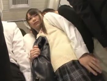 美少女JKが痴漢男に犯されて無慈悲な無許可中出し女子校生美少女中出しレイプ痴漢のエロ動画