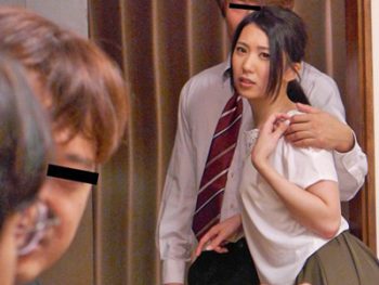 家に遊びに来た夫上司のパワハラ対象にされる人妻巨乳人妻山岸逢花のアダルトエロ動画