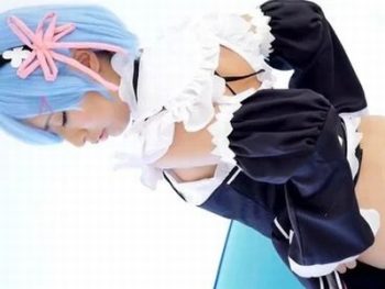 ちっぱいけど完成度激高！REゼ〇・レムコスの美少女がアヘアヘ淫語パコ美少女コスプレあべのみくのアダルト無料動画