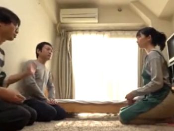 家事代行の色っぽい熟女を3Pでハメ倒し！巨乳熟女3Pのアダルト動画