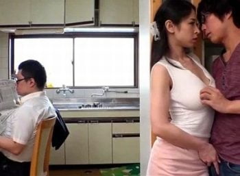 息子のデカチンが気になっていた若妻・義父の胸チラに我慢ならなくなった息子・・・双方合意の禁断の近親相姦巨乳痴女人妻近親相姦のアダルト動画