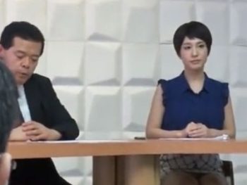 番組終了後の美女アナウンサーが楽屋でのパコで強制アクメお姉さんぶっかけのエロ動画