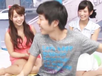 経験豊富な美女コンビがMM号で童貞君を迎えてが筆下ろしフルコースのおもてなし巨乳お姉さん童貞3Pのアダルト動画