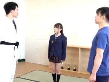 護身術を習いに来たミニマムJKが…身長差の大きい男たちに囲まれて模範レイプにｗ女子校生美少女のアダルト動画