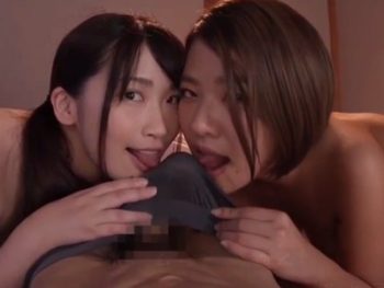 巨乳痴女2人に逆夜這いされて中出し3Pハーレム！美少女ギャル痴女中出し3Pのアダルト動画