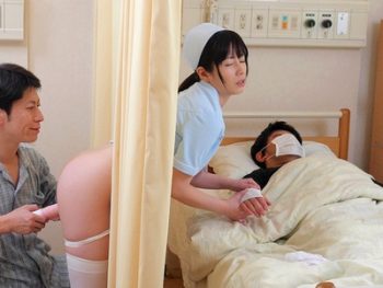 ナースコールが鳴るたびに患者の言いなりになって調教される美人ナース巨乳コスプレ看護婦奥田咲のアダルト動画