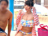 恋心を寄せる女友達とMM号に乗り込んだラッキー男子巨乳素人水着の無料アダルト動画