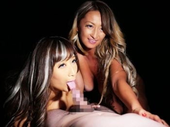 W痴女のベロ責めに耐えられなくなるM男悶絶3P巨乳ギャル痴女M男中出し3P彩奈リナ吹石れなのアダルト動画