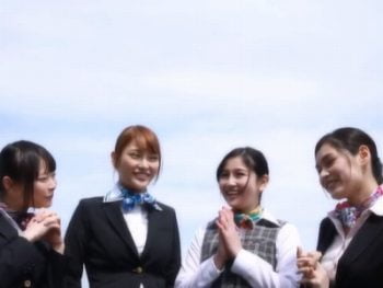 美人CAだけがそろい踏み！CA4人と天国のような乱交ができるハーレムタイム巨乳お姉さん痴女...