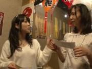新年早々激安居酒屋にいたカップルをナンパし金の力で店内ハメ！巨乳素人美少女お姉さんのアダルト動画
