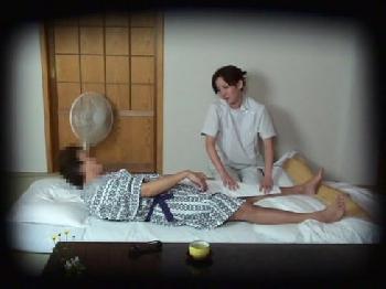 旅館で美女マッサ師を呼んで強引にハメ倒し！巨乳お姉さんフェラ手コキぶっかけ盗撮マッサージのアダルト動画