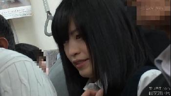 痴漢男に強引にハメられてしまう美少女JK！女子校生顔射レイプのアダルト動画